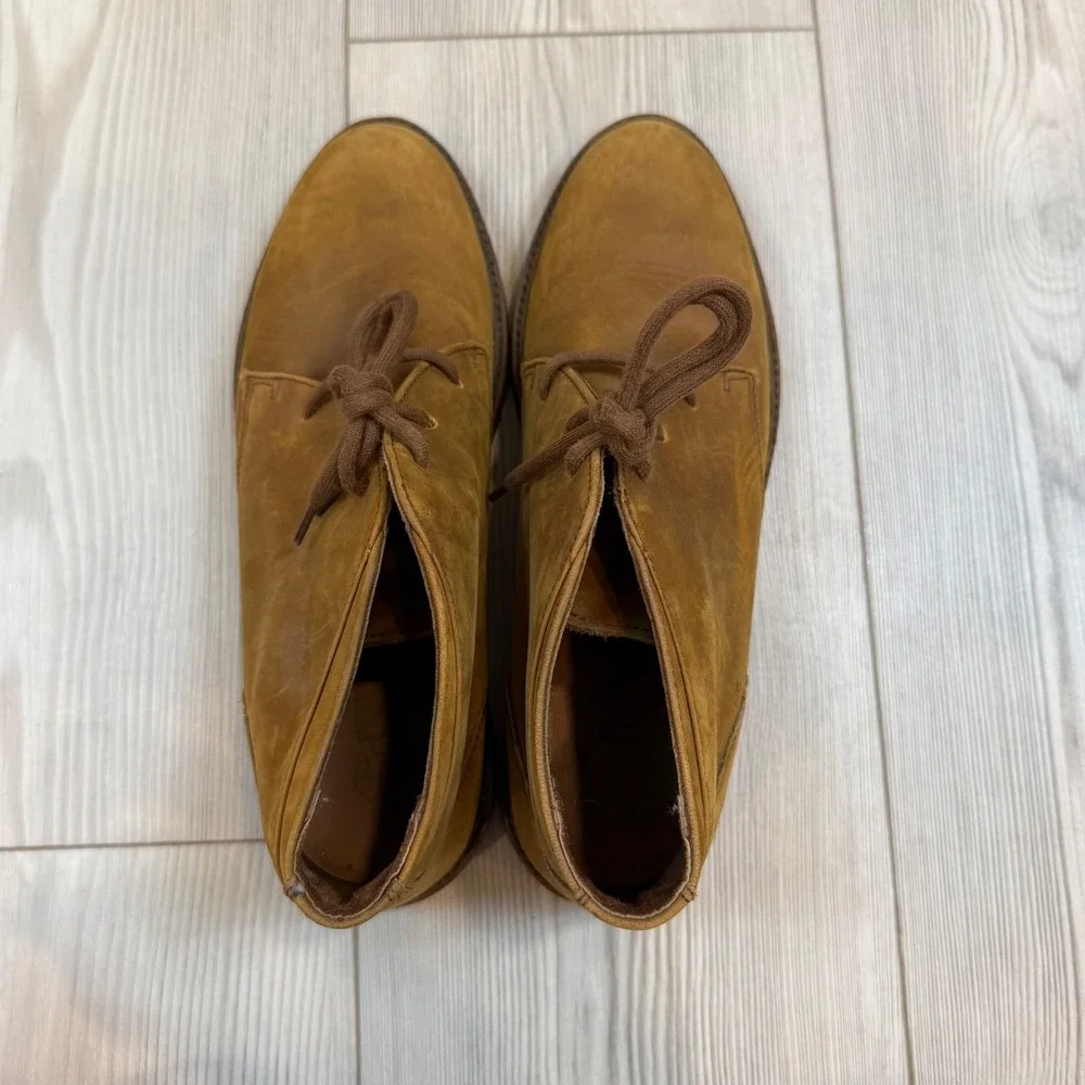 Timberland 9M Tan Leather Waterproof Chukka Desert Boots 9308 Made Portugal